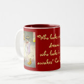 wer mug* schaut zweifarbige tasse (Vorderseite Links)