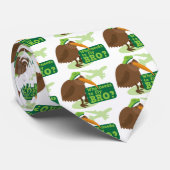 Wer muss bro fliegen? Kiwivogel Spaß Krawatte (Gerollt)