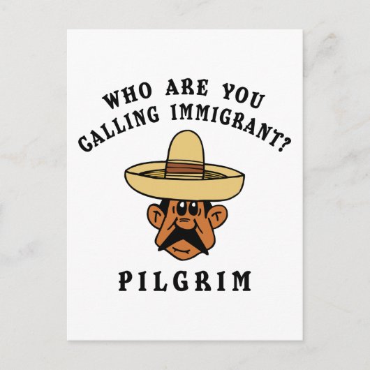 Wer nennt man Immigranten Postkarte (Vorderseite)