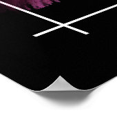 Wer nicht an Magie glaubt - bearbeitbarer Text P Poster (Ecke)