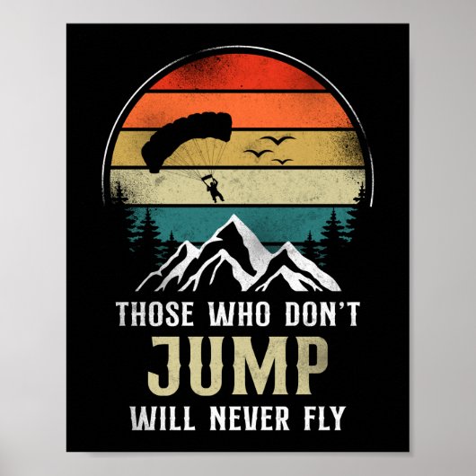 Wer nicht springt, wird nie fliegen poster (Vorne)