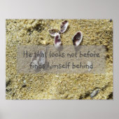 Wer nicht vor Weisheit aussieht Sprichwort Poster (Vorne)