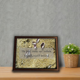 Wer nicht vor Weisheit aussieht Sprichwort Poster