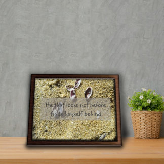 Wer nicht vor Weisheit aussieht Sprichwort Poster