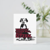 Wer nicht wird Doggenwelpe Postkarte (Stehend Vorderseite)