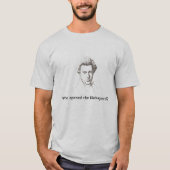 Wer öffnete das Kierkegaard? T-Shirt (Vorderseite)