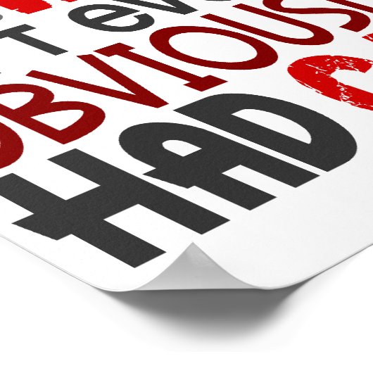 Wer Oralkrebs gesagt hat Poster (Ecke)