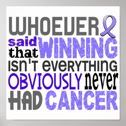 Wer Ösophaguskrebs gesagt hat Poster (Vorne)