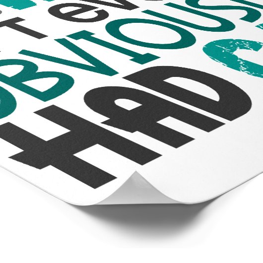 Wer Ovarialkrebs gesagt hat Poster (Ecke)