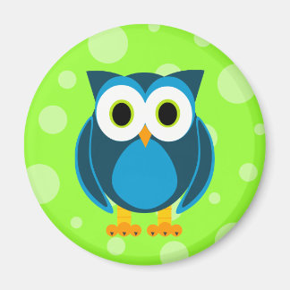 Wer? Owl Cartoon Magnet