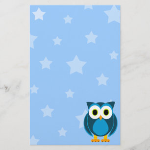 Wer? Owl unter der Stationerie der Sterne Briefpapier
