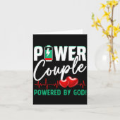 Wer Paar wurde von Gott verheiratet Christliche Pa Karte (Gelbe Blume)