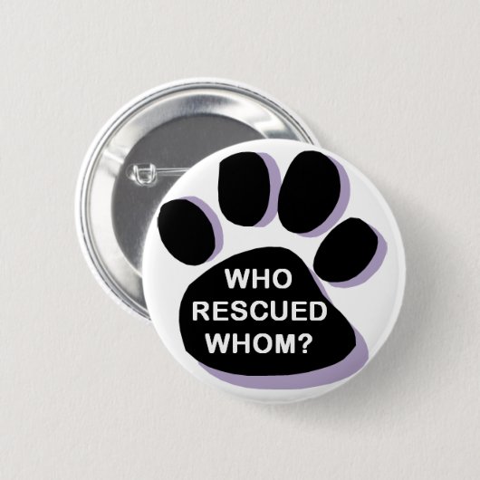 wer rettete, wem? Knopf Button (Vorne & Hinten)