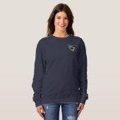 Wer rettete wen Personalisierte Tieradoption Sweatshirt (Vorne ganz)