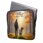 Wer rettete Wer - Der goldene Retriever Laptopschutzhülle (Vorderseite Links)