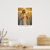 Wer sagst du, ich sei, Jesus 18x24" Poster (Küche)