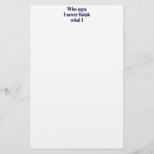 Wer sagt? briefpapier (Vorderseite)