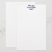 Wer sagt? briefpapier (Vorne/Hinten)