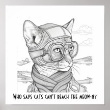 Wer sagt, dass Katzen das Meow-n nicht erreichen k