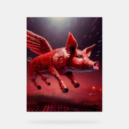 Wer sagt, dass Schweine nicht fliegen können! Chil Acrylschild