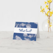 Wer sagt: "Der Himmel ist das Limit"? Karte (Gelbe Blume)