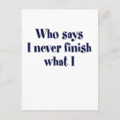 Wer sagt? postkarte (Vorderseite)