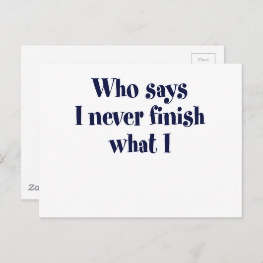 Wer sagt? postkarte (Vorne/Hinten)