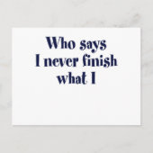 Wer sagt? postkarte (Vorderseite)