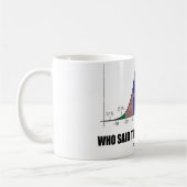 Wer sagte, dass ich normal war? (Bell-Kurven-Spaß) Kaffeetasse (Links)