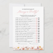 Wer sagte, es Fall Baby Duschspiel Einladung (Vorderseite)