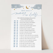 Wer sagte es Mama oder Daddy Baby Game Twinkle Sta