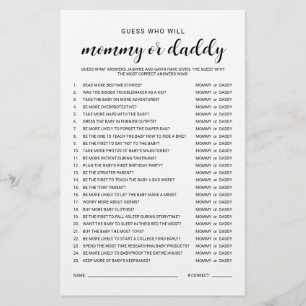 Wer sagte, es Spaß Budget Freundliches Baby Duschs Flyer