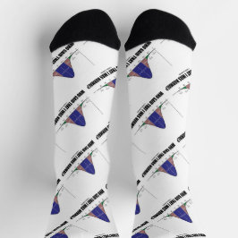 Wer sagte, ich sei normal? Bell Curve Geek Spaß Socken