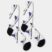 Wer sagte, ich sei normal? Bell Curve Geek Spaß Socken (Rechts)