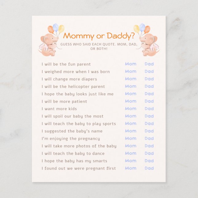 Wer sagte Zitat ersten Blatt Blatt Spiel (Vorderseite)