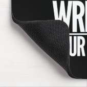 Wer schreibt Ihre Geschichte? Schwarze Mousepad (Ecke)