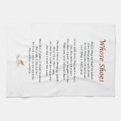 Wer Schuh-Gedicht auf Geschirrtuch (Horizontal)