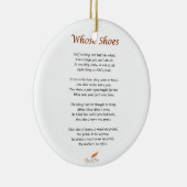 Wer Schuh-Gedicht Keramik Ornament (Rechts)