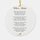 Wer Schuh-Gedicht Keramik Ornament (Vorne)
