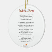 Wer Schuh-Gedicht Keramik Ornament (Links)