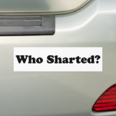 Wer Sharted? Autoaufkleber (Auf Auto)