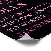 Wer sich den westlichen Schönheitsstandards anpass Poster (Ecke)