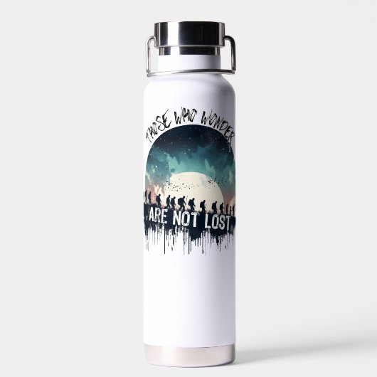 Wer sich wundert, verliert sich nicht trinkflasche (Rückseite)