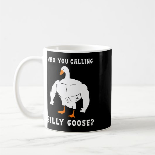 Wer Sie Albern Gans Funny Gym Meme nennen Kaffeetasse (Links)