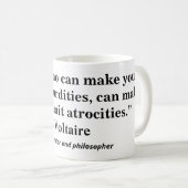 Wer Sie an Absurditäten glauben lässt............. Kaffeetasse (VorderseiteRechts)