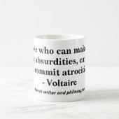 Wer Sie an Absurditäten glauben lässt............. Kaffeetasse (Mittel)