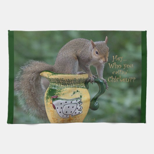 Wer Sie Callin Huhn Handtuch (Horizontal)