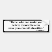 Wer Sie glauben lässt - Autoaufkleber (Vorne)