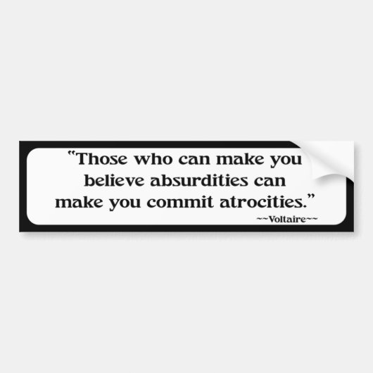 Wer Sie glauben lässt - Autoaufkleber (Vorne)