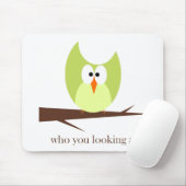 wer Sie Grün betrachtend Mousepad (Mit Mouse)